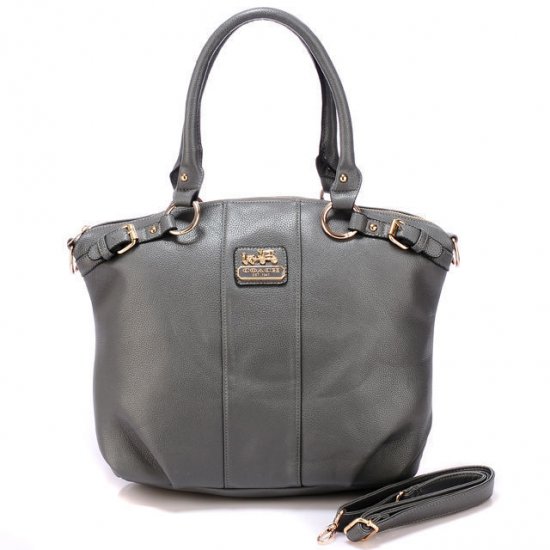 Coach Kelsey Smooth Medium Grey Satchels BDU